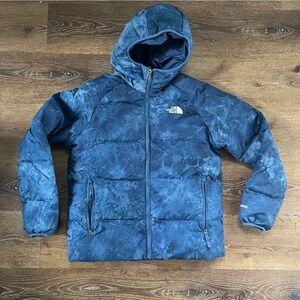 The North Face Boy's Printed Reversible North Down Hooded Jacket